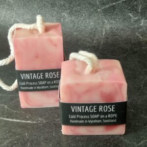 Vintage Rose Soap on a Rope